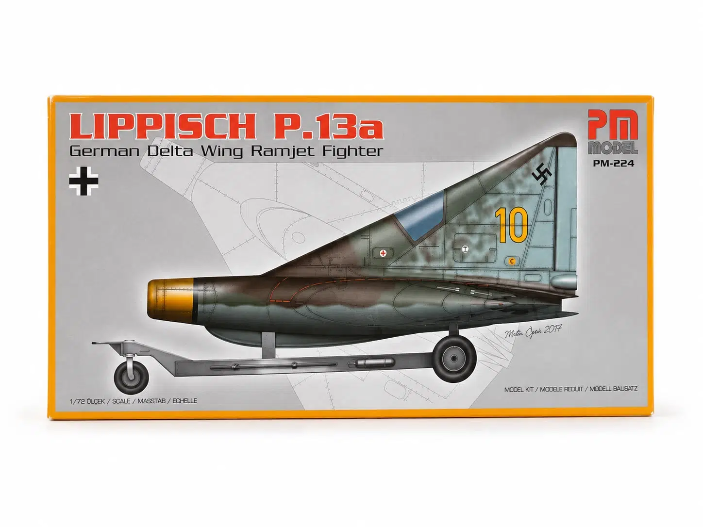 Lippisch P.13a Ramjet Pm Model Savaş Uçağı Demonte Plastik Maketi