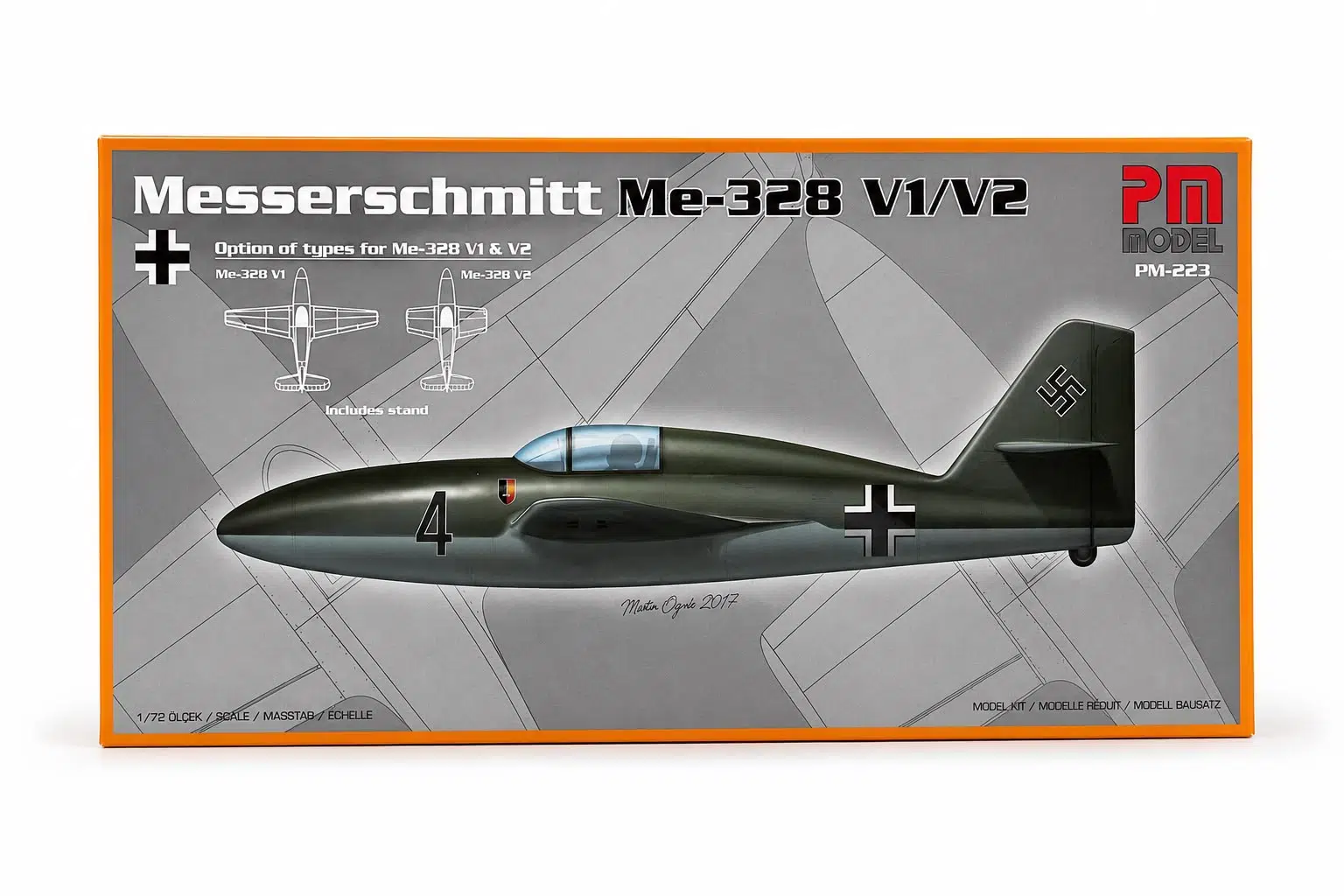 Messerschemitt Me-328 V1 V2 Pm Model Savaş Uçağı Demonte Plastik Maketi