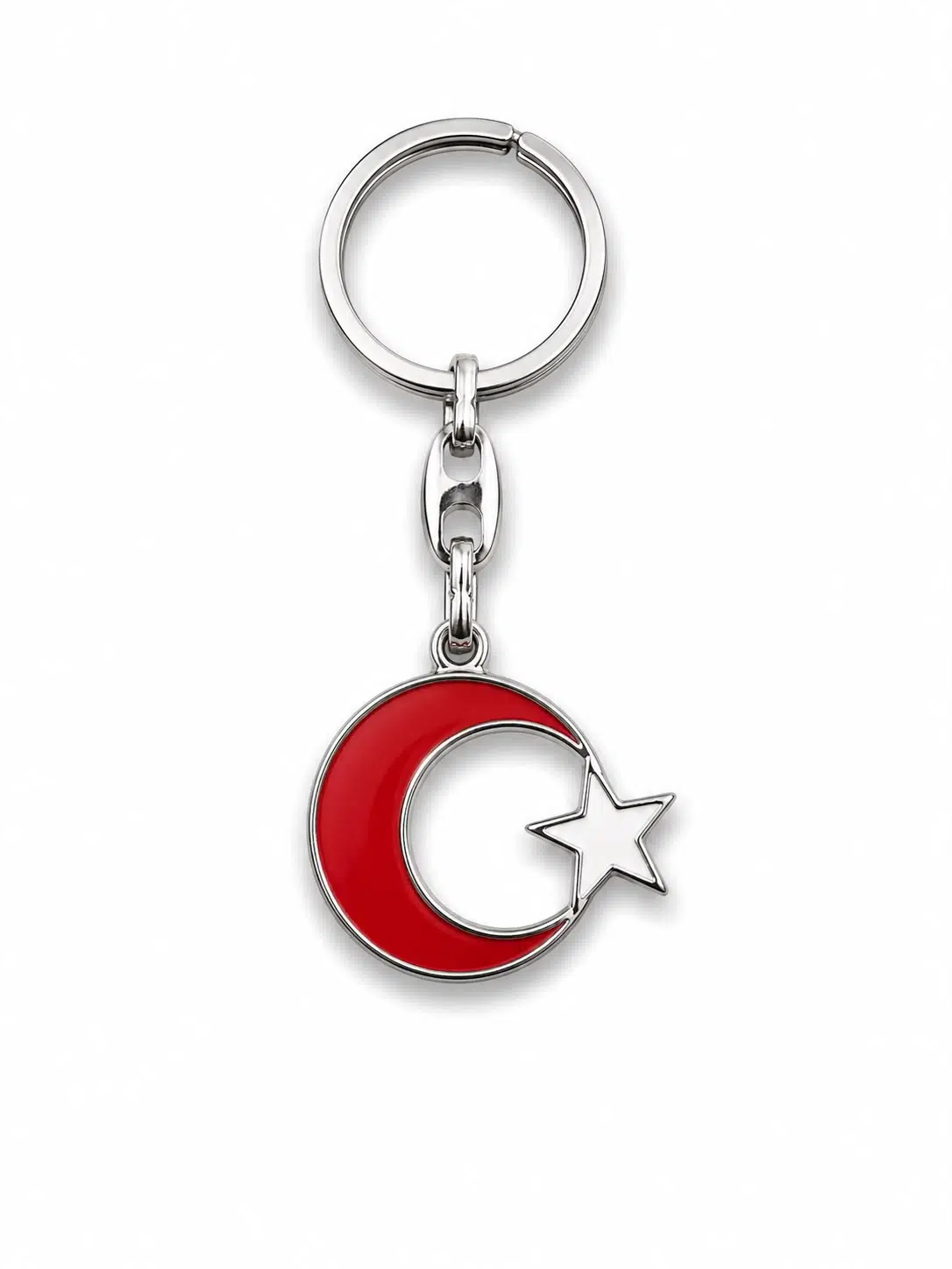  Metal Anahtarlık Ay Yıldız