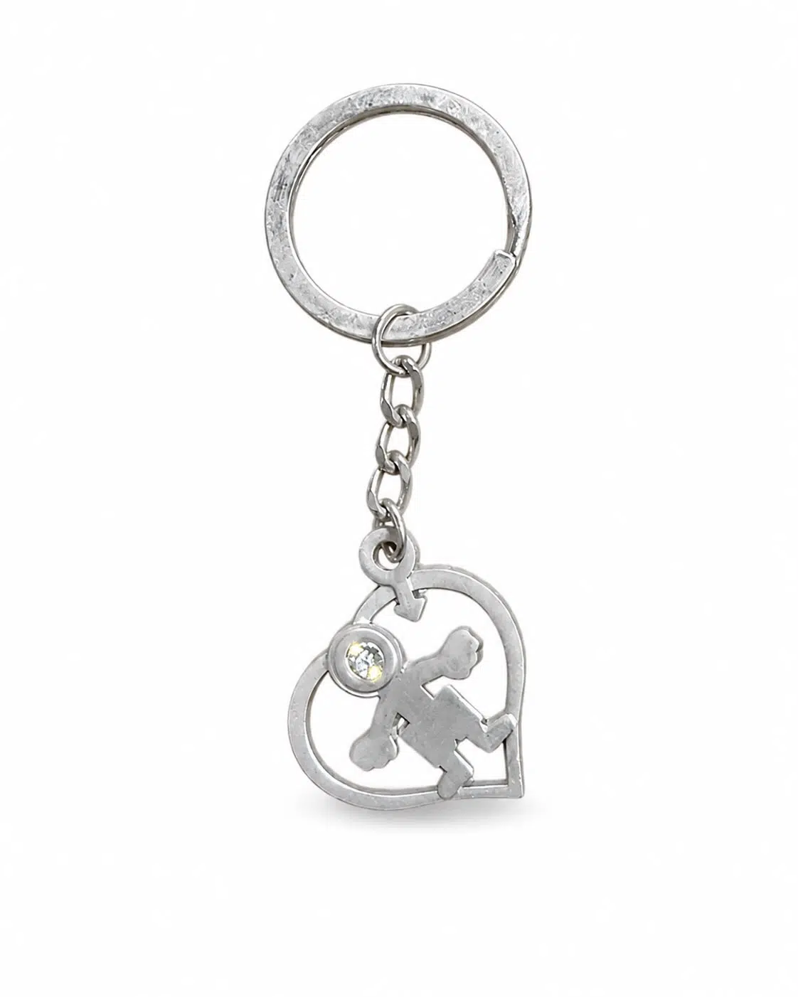  Metal Anahtarlık Kalp İçinde Çocuk