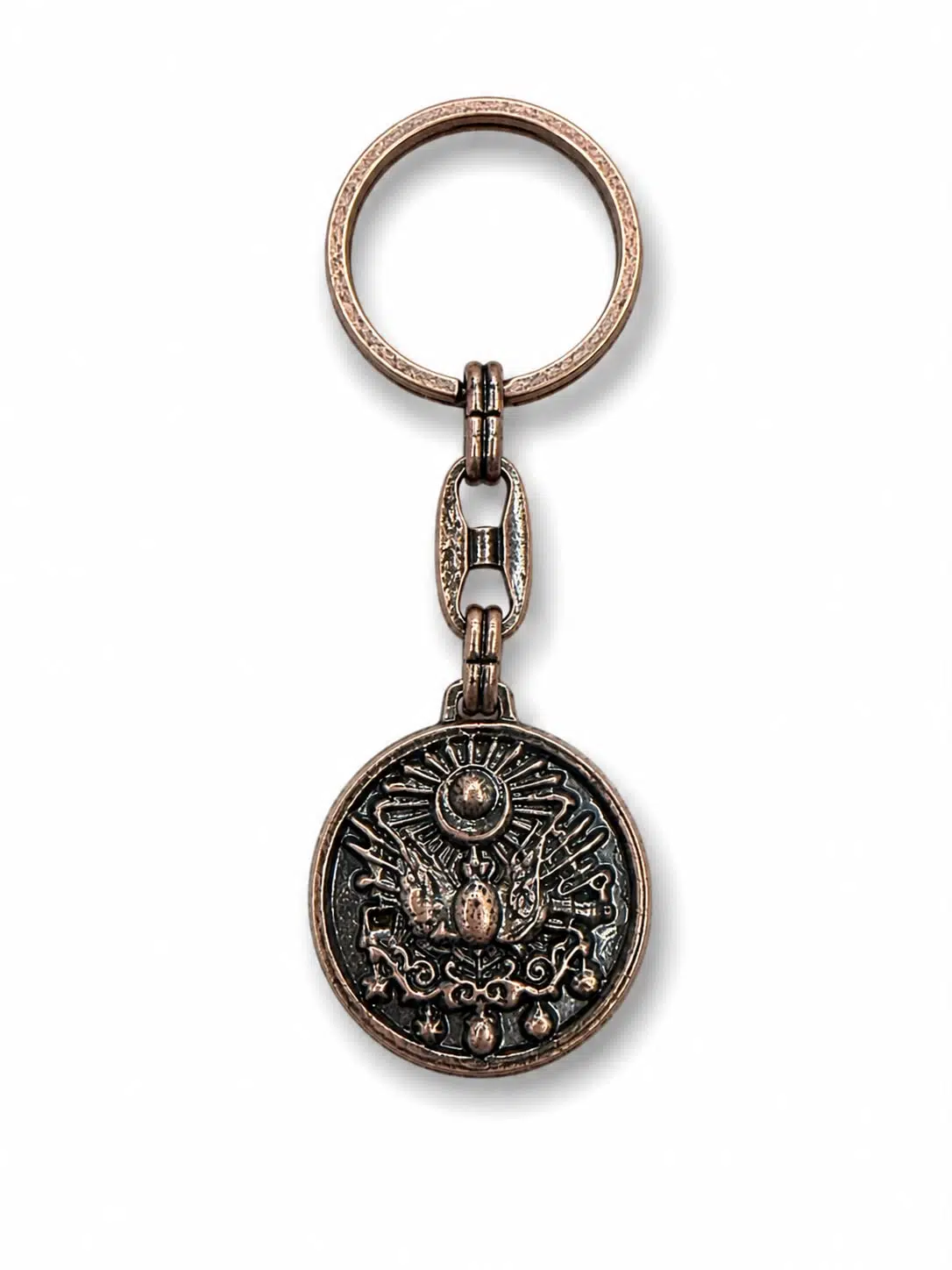  Metal Anahtarlık Tuğra Bronz