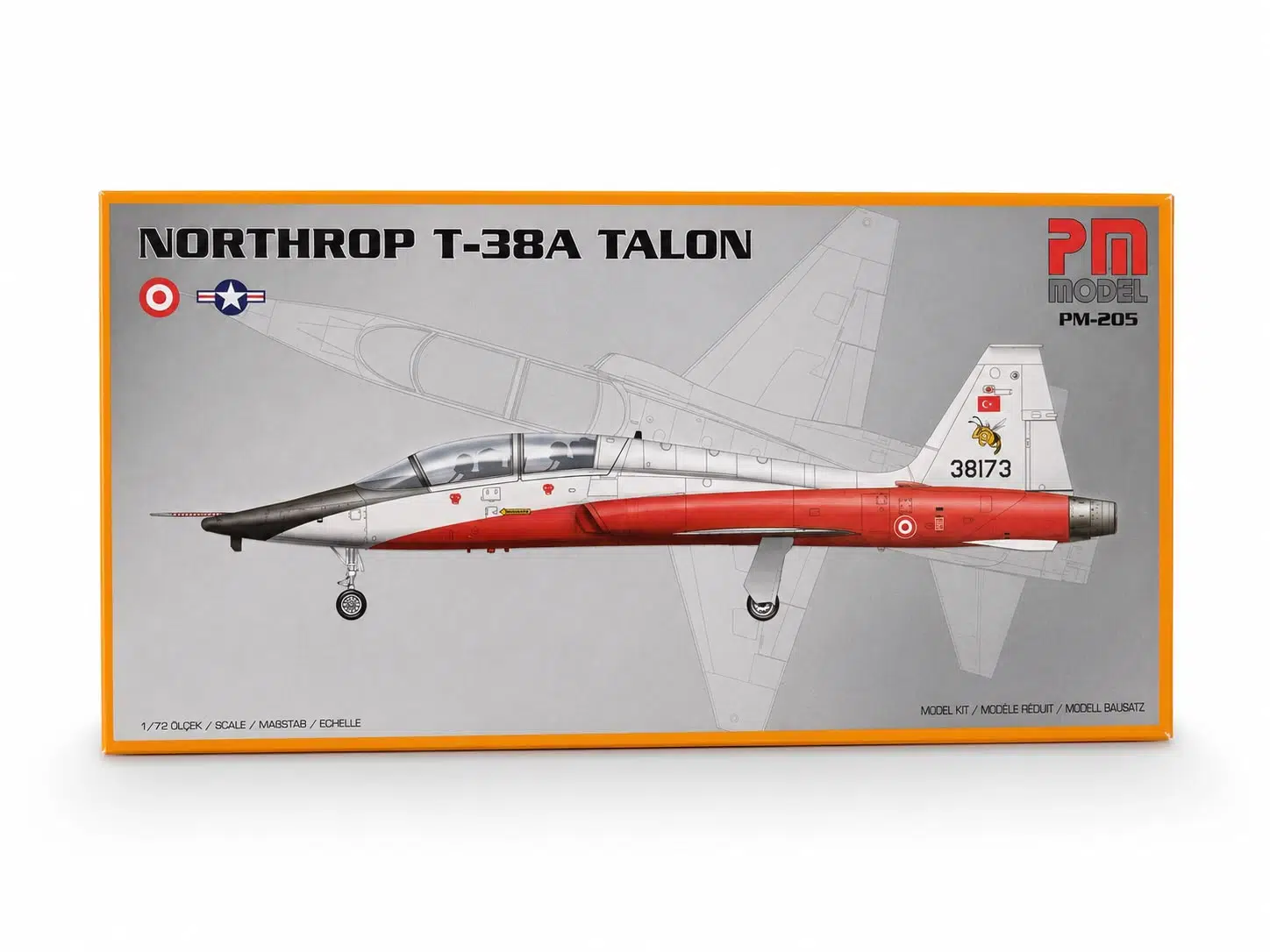 Northrop T-38A Talon PM Model Demonte Plastik Uçak Maket Kiti
