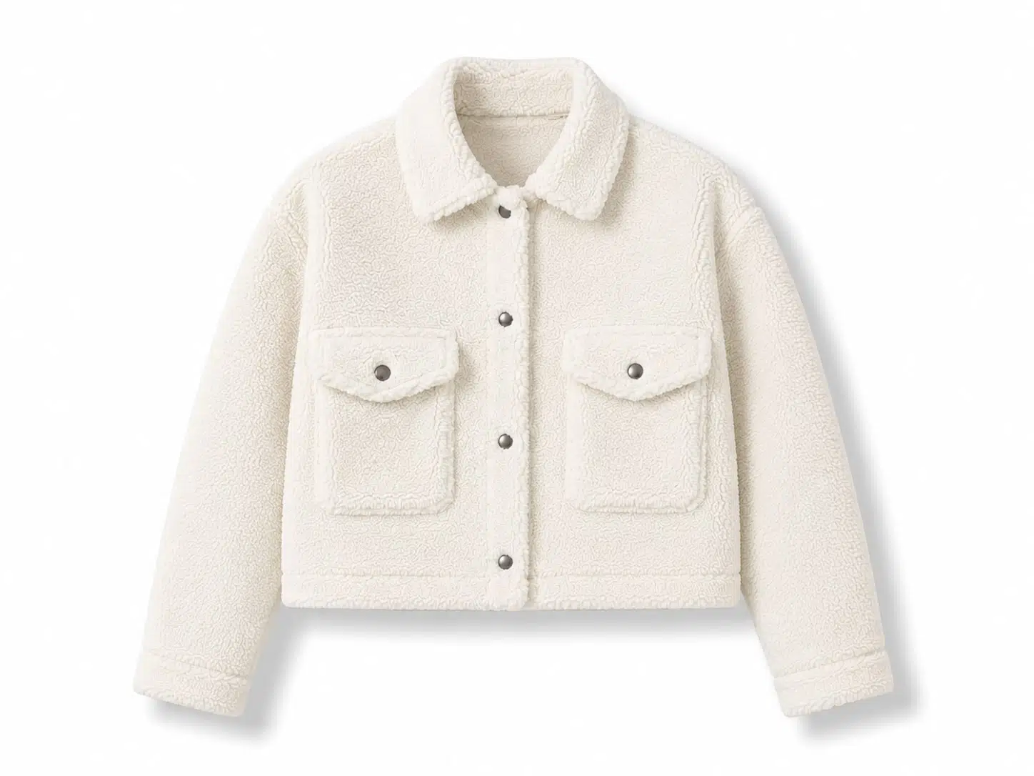 Peluş Mont ( Beyaz )