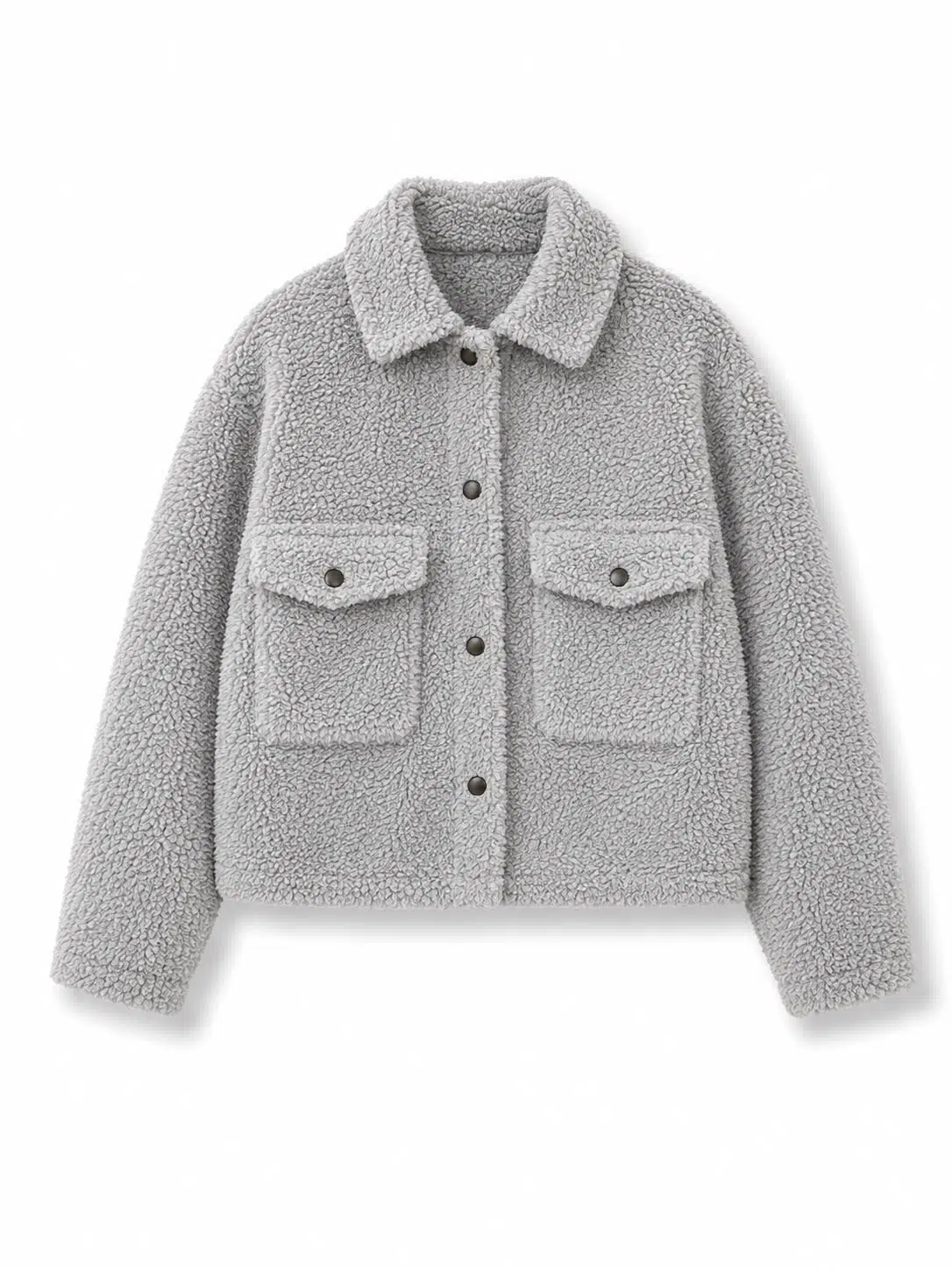 Peluş Mont ( Gri )