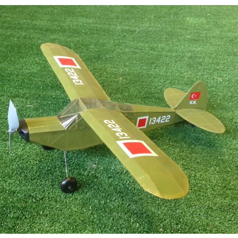 PM Model Piper L21 B Lastik Motorlu Uçak Topçu Keşif Uçağı PM Model Piper L21 B Lastik Motorlu Uçak Topçu Keşif Uçağı