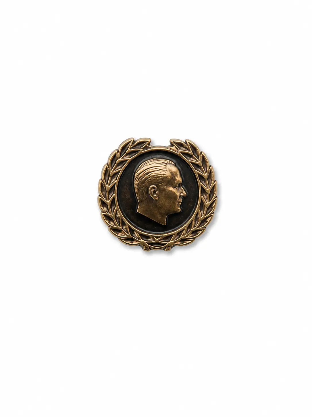 Rozet Atatürk Çember - Rozet Atatürk Çember Bronz Yaldızlı